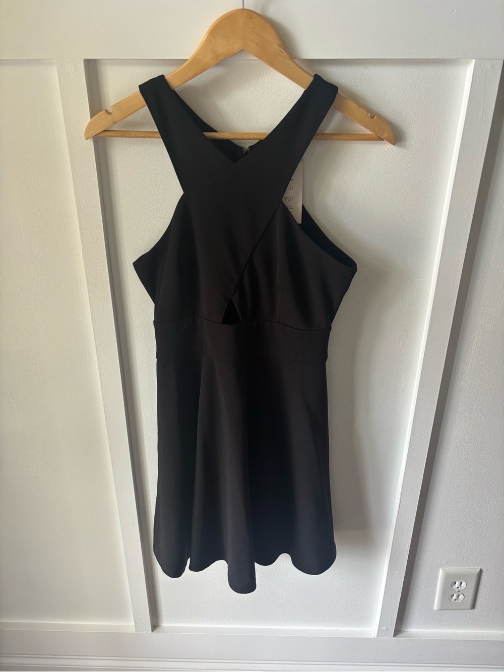 Lulu's Black Cross-Back Mini Dress